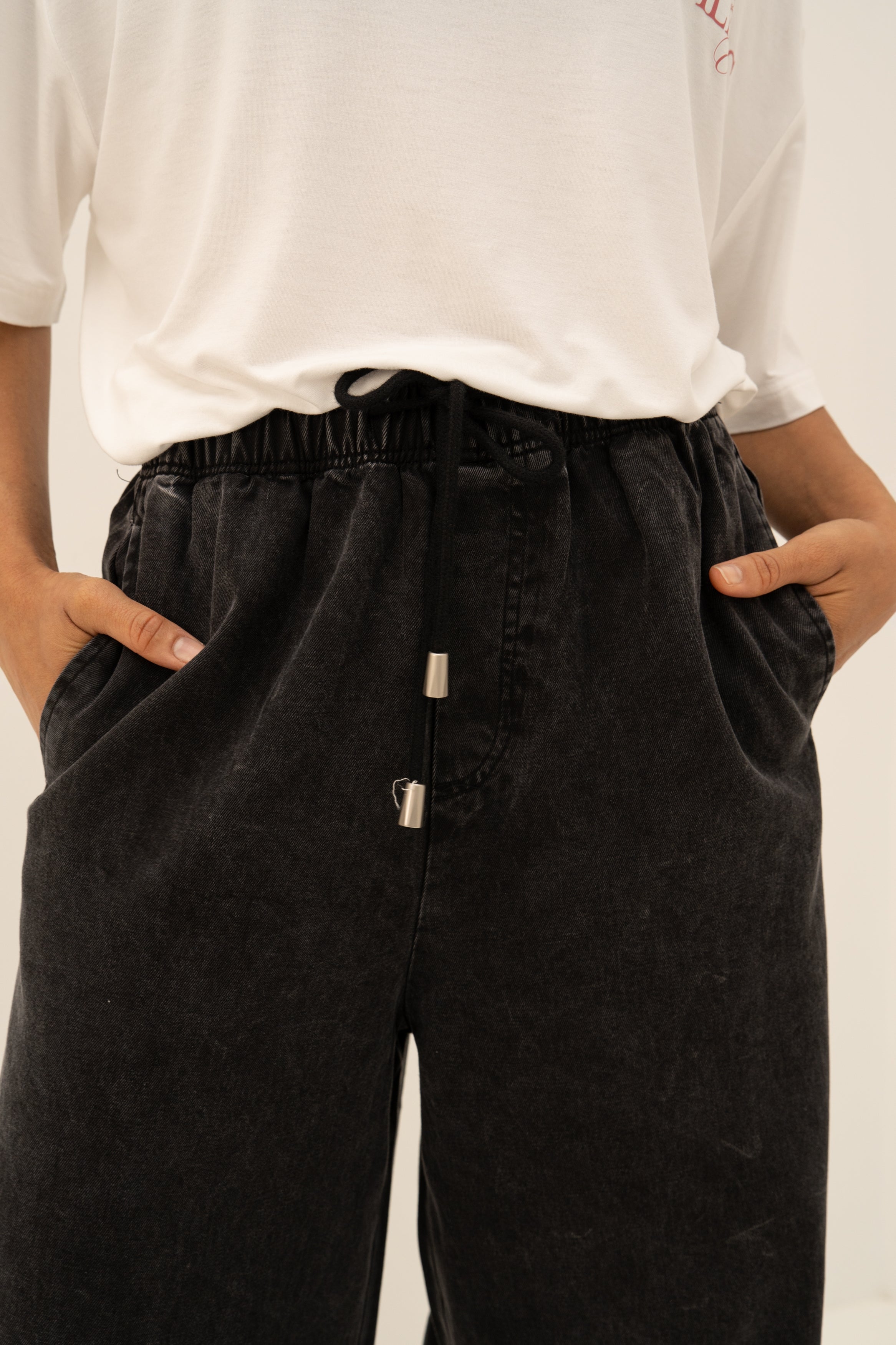 Pantalon AMAYA Noir delavé