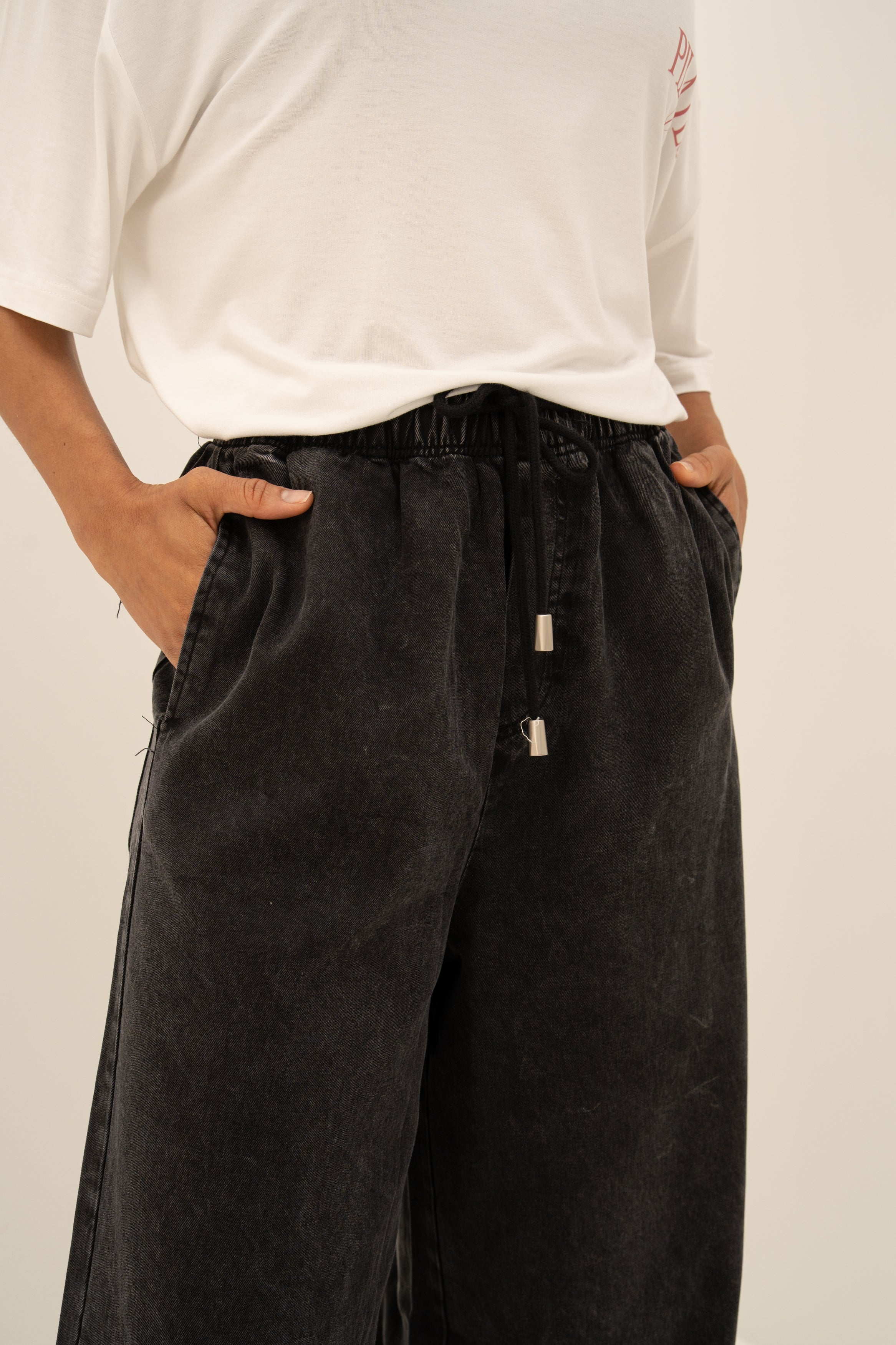 Pantalon AMAYA Noir delavé