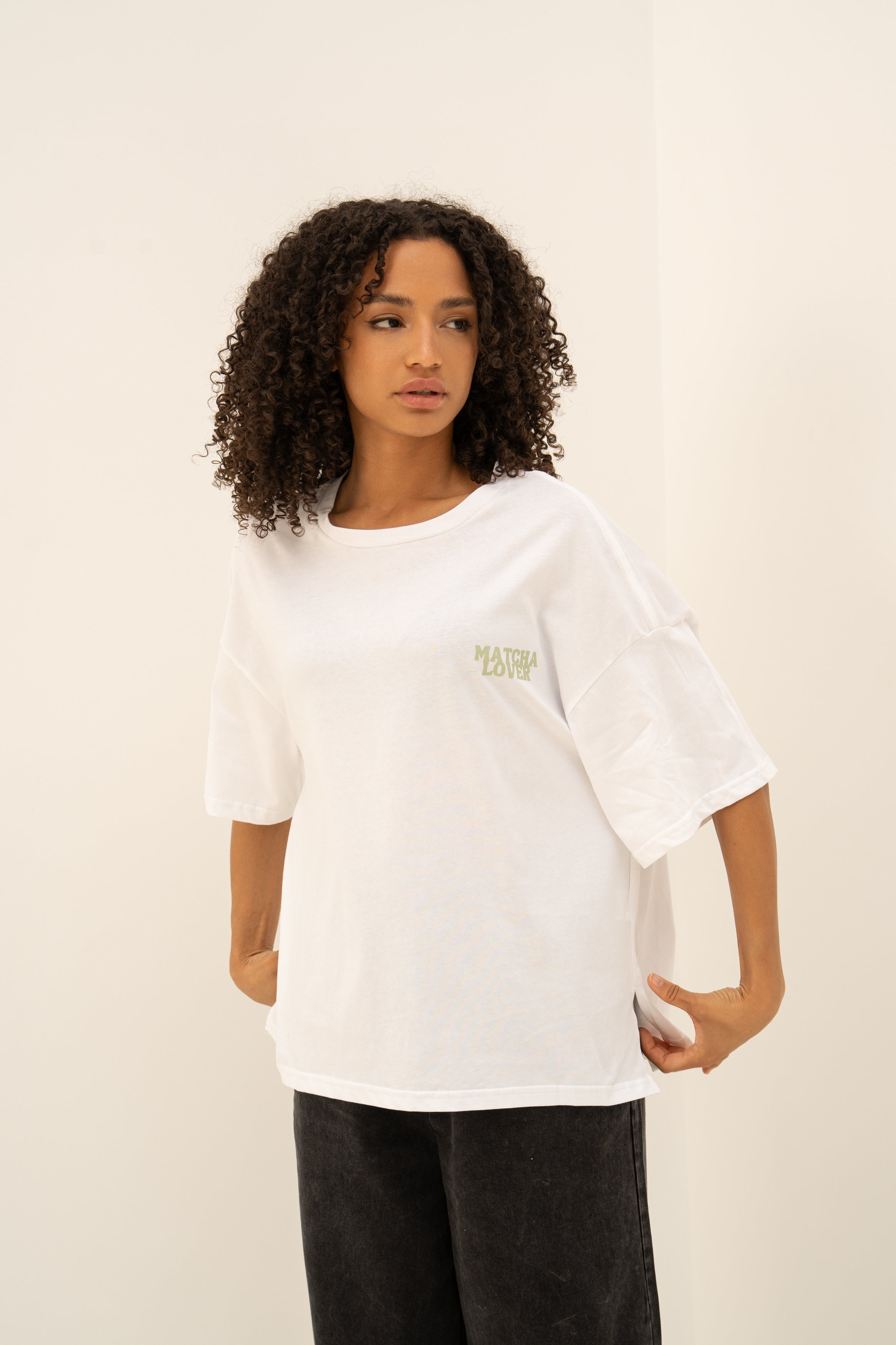 Tee shirt MATCHA LOVER Blanc