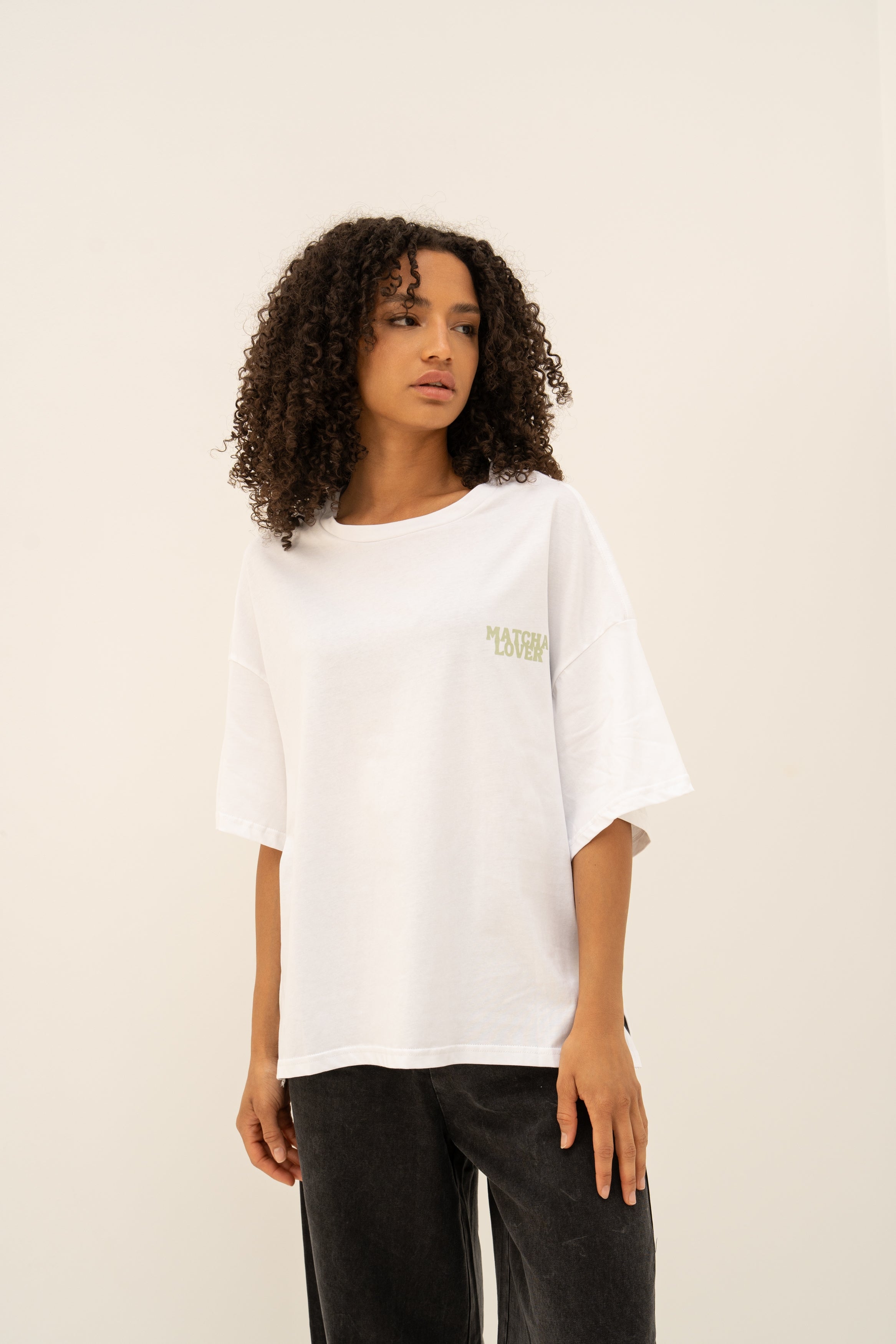 Tee shirt MATCHA LOVER Blanc
