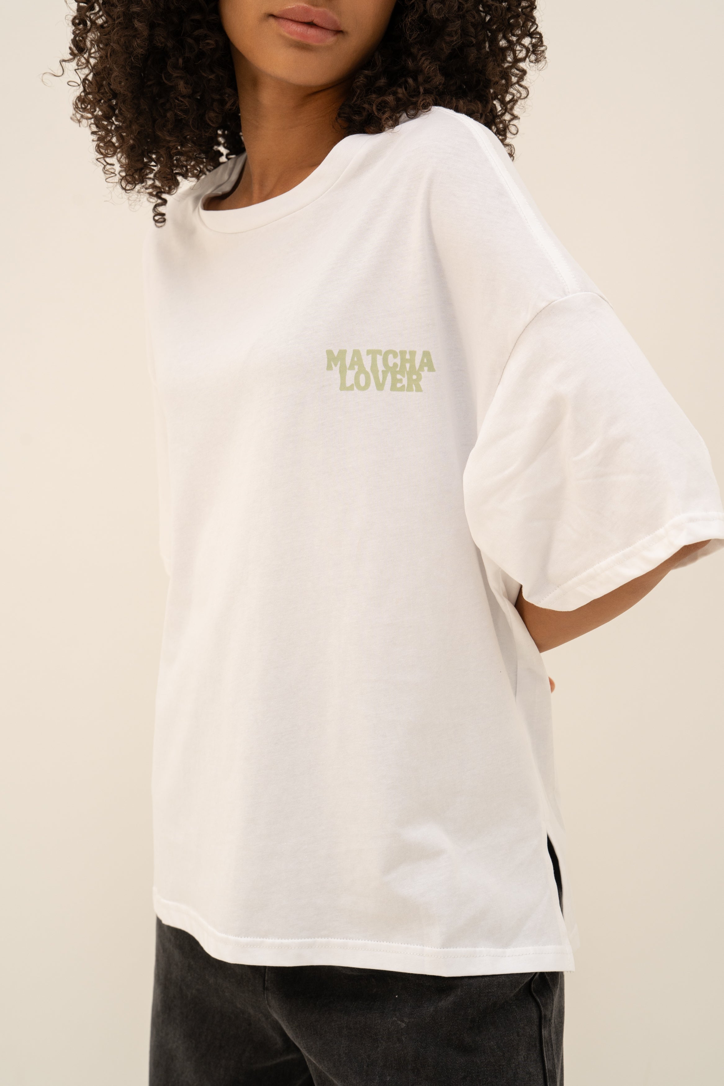 Tee shirt MATCHA LOVER Blanc