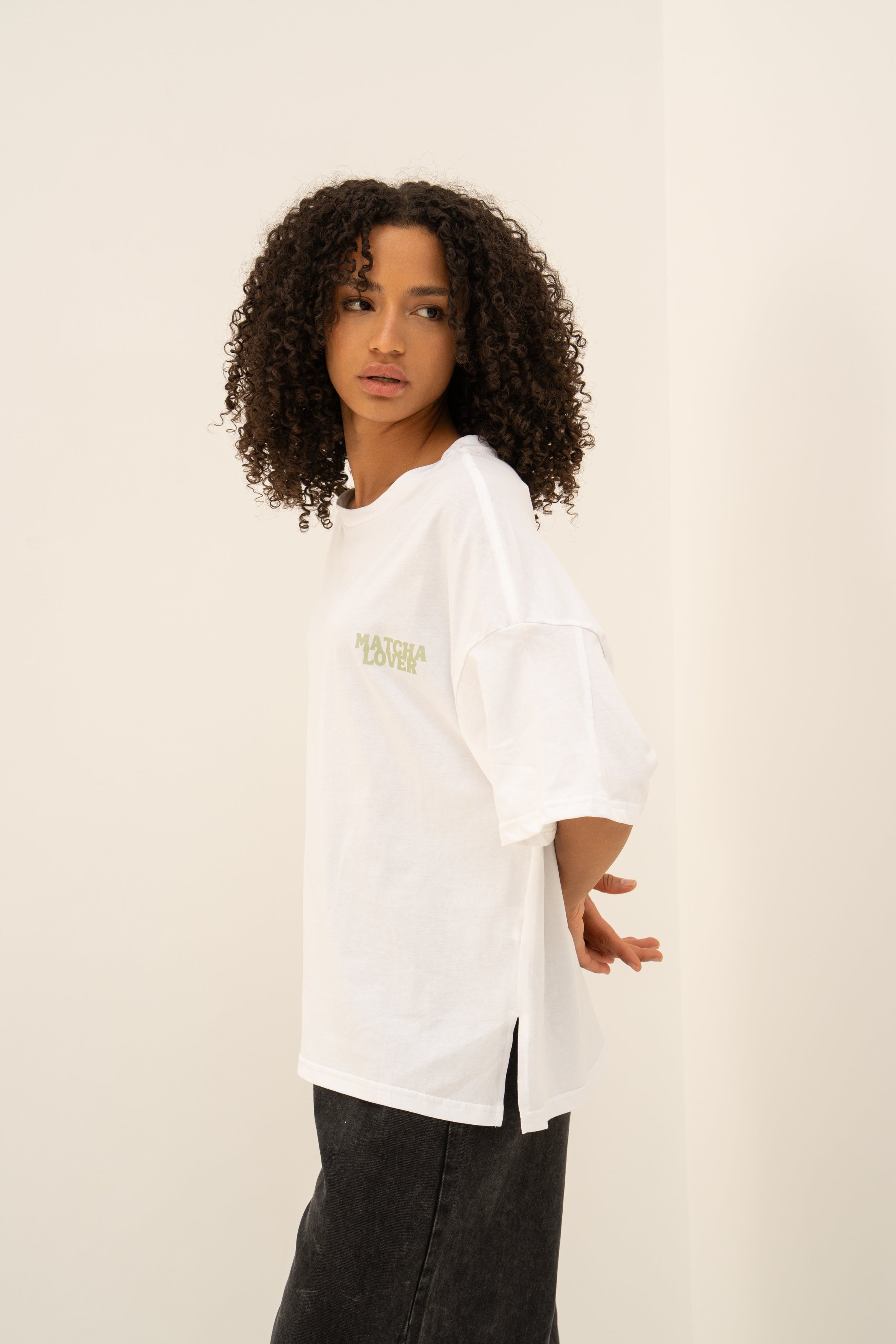 Tee shirt MATCHA LOVER Blanc