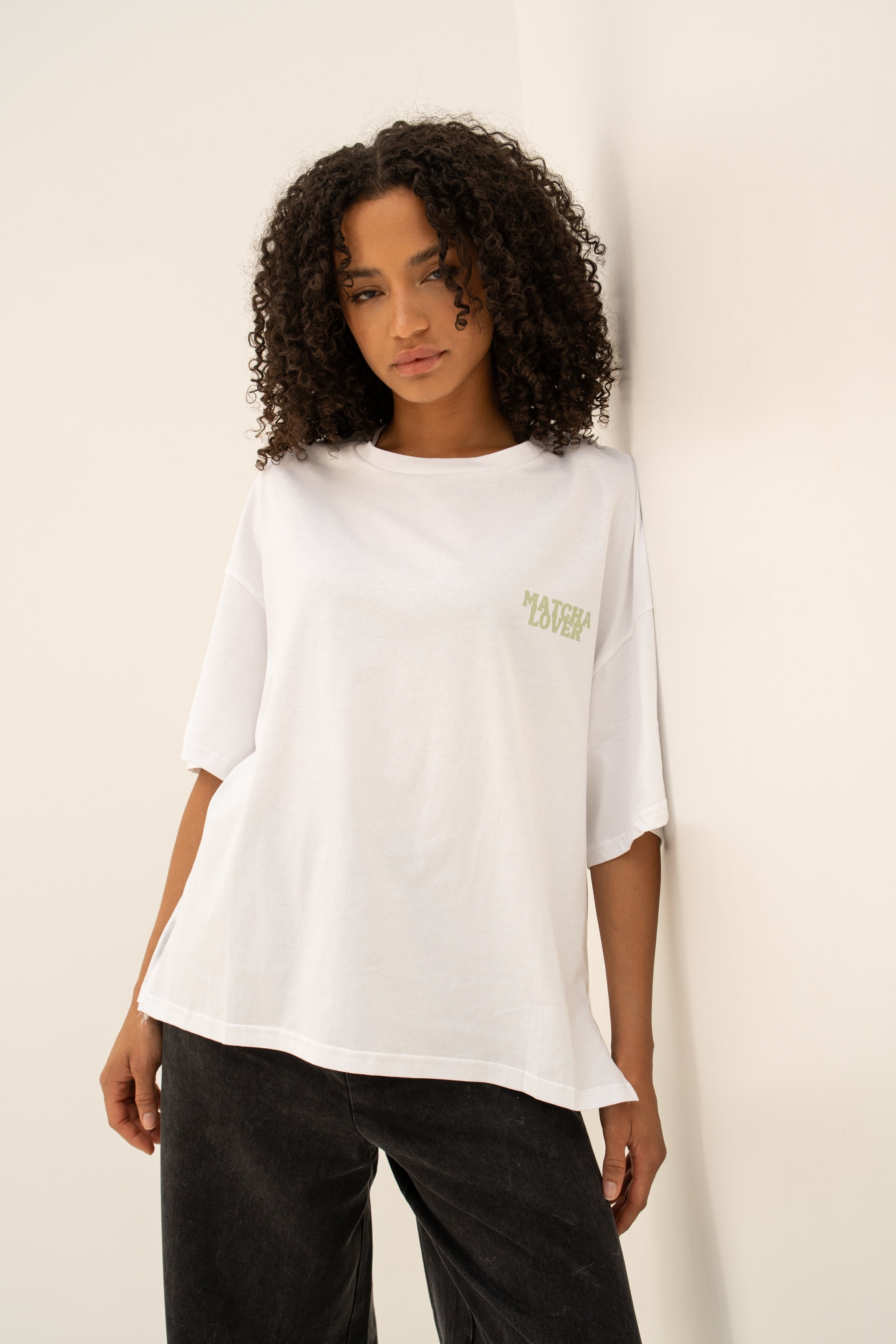 Tee shirt MATCHA LOVER Blanc