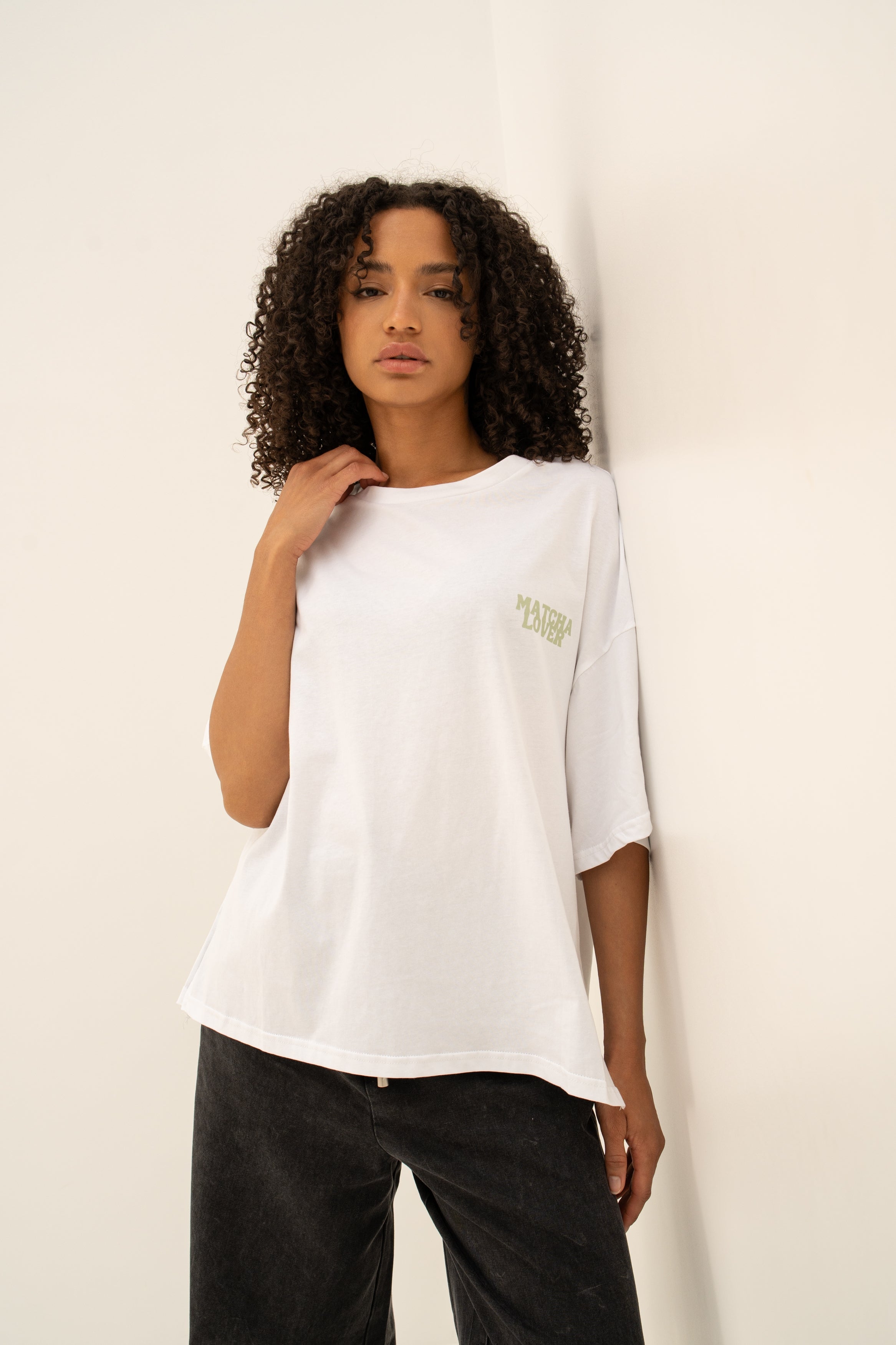 Tee shirt MATCHA LOVER Blanc