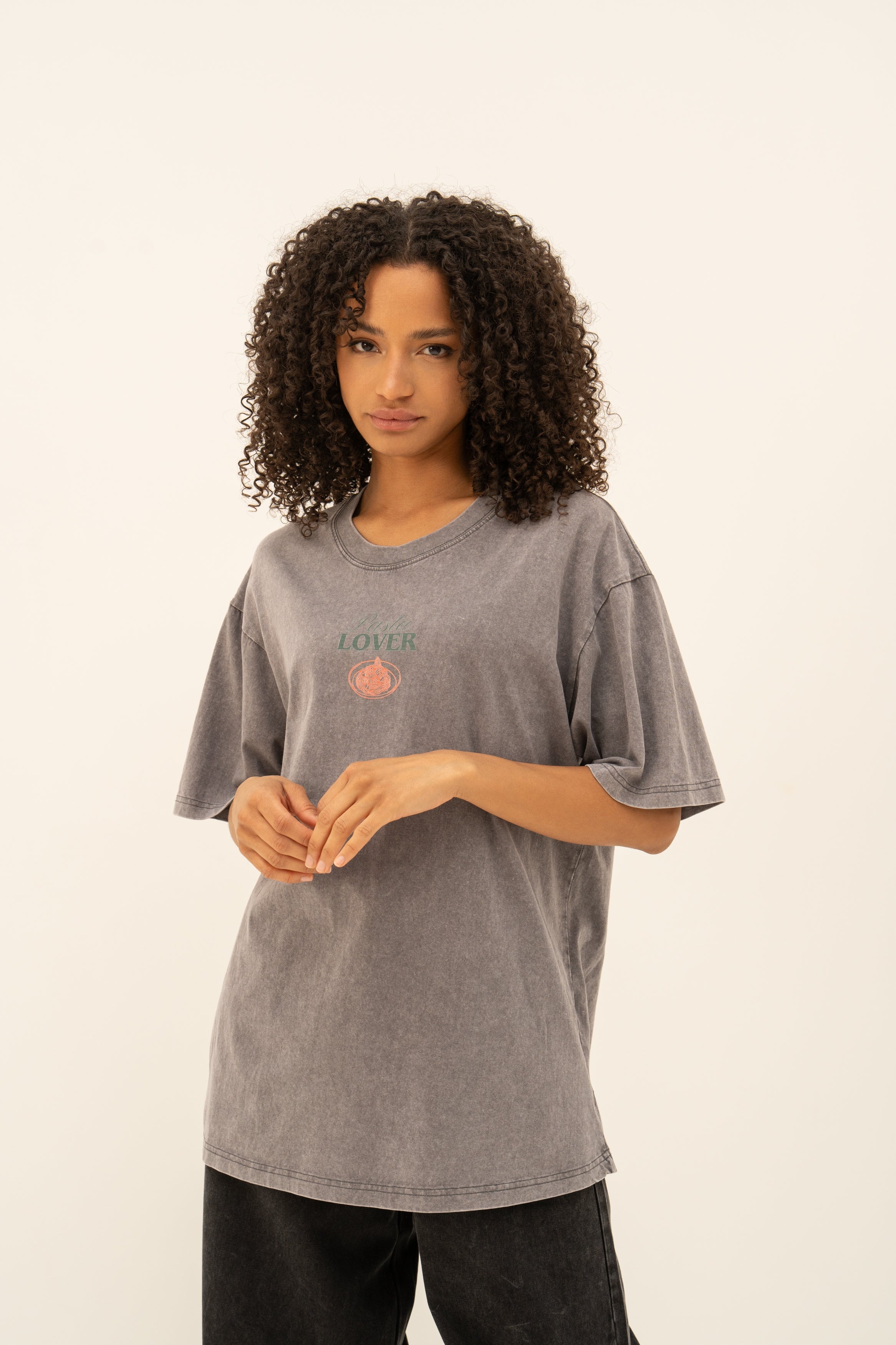 Tee shirt PASTA LOVER gris