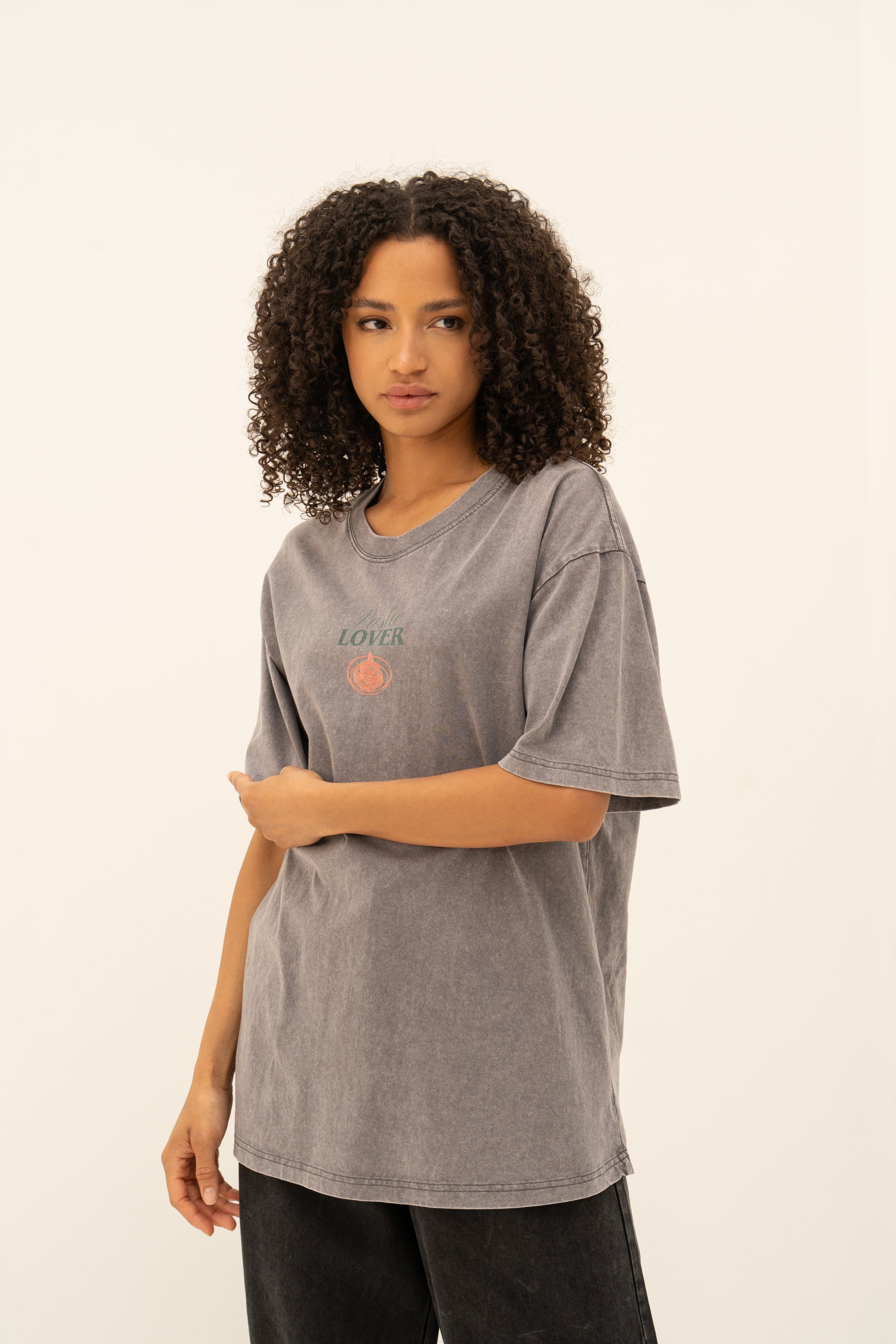 Tee shirt PASTA LOVER gris