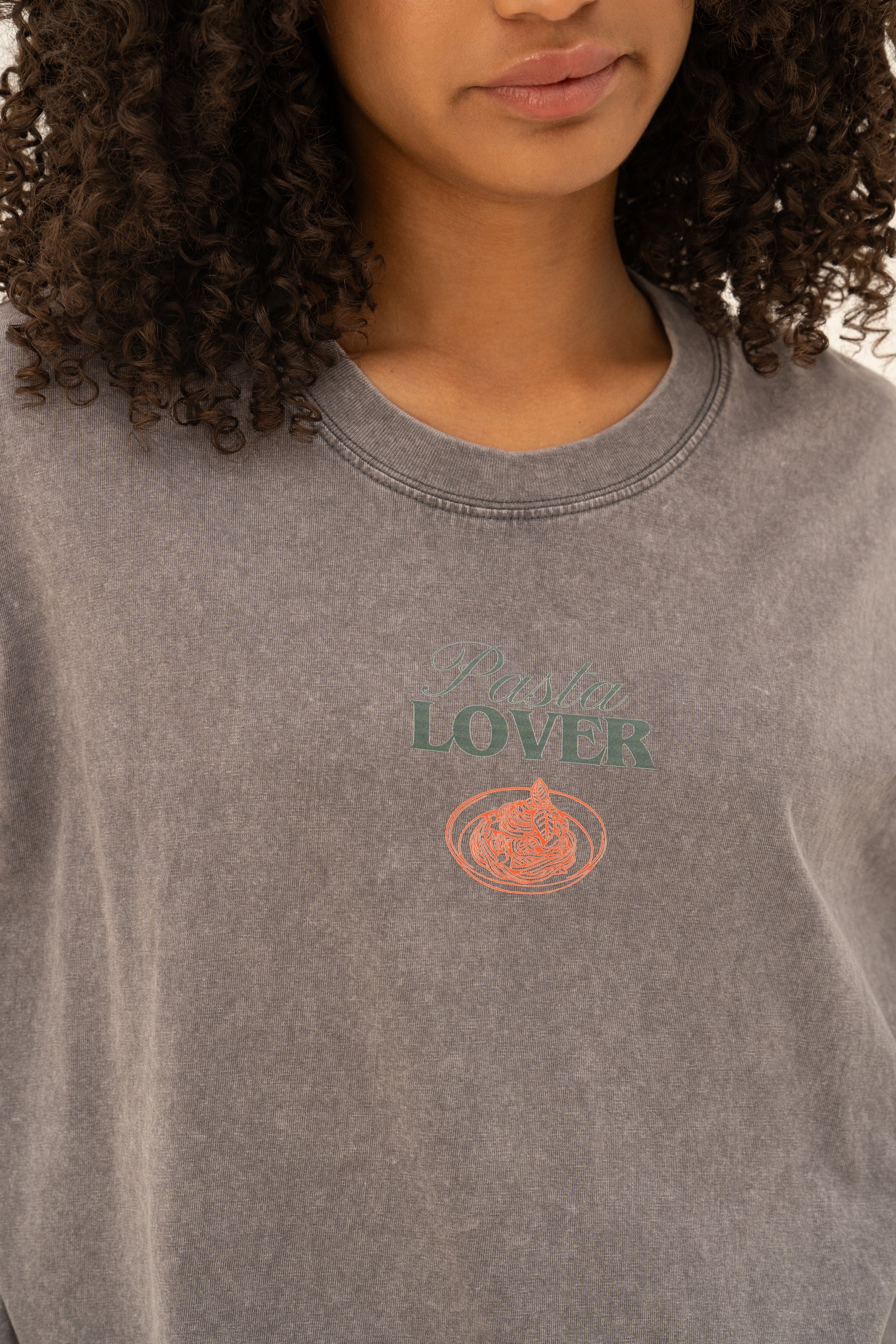 Tee shirt PASTA LOVER gris