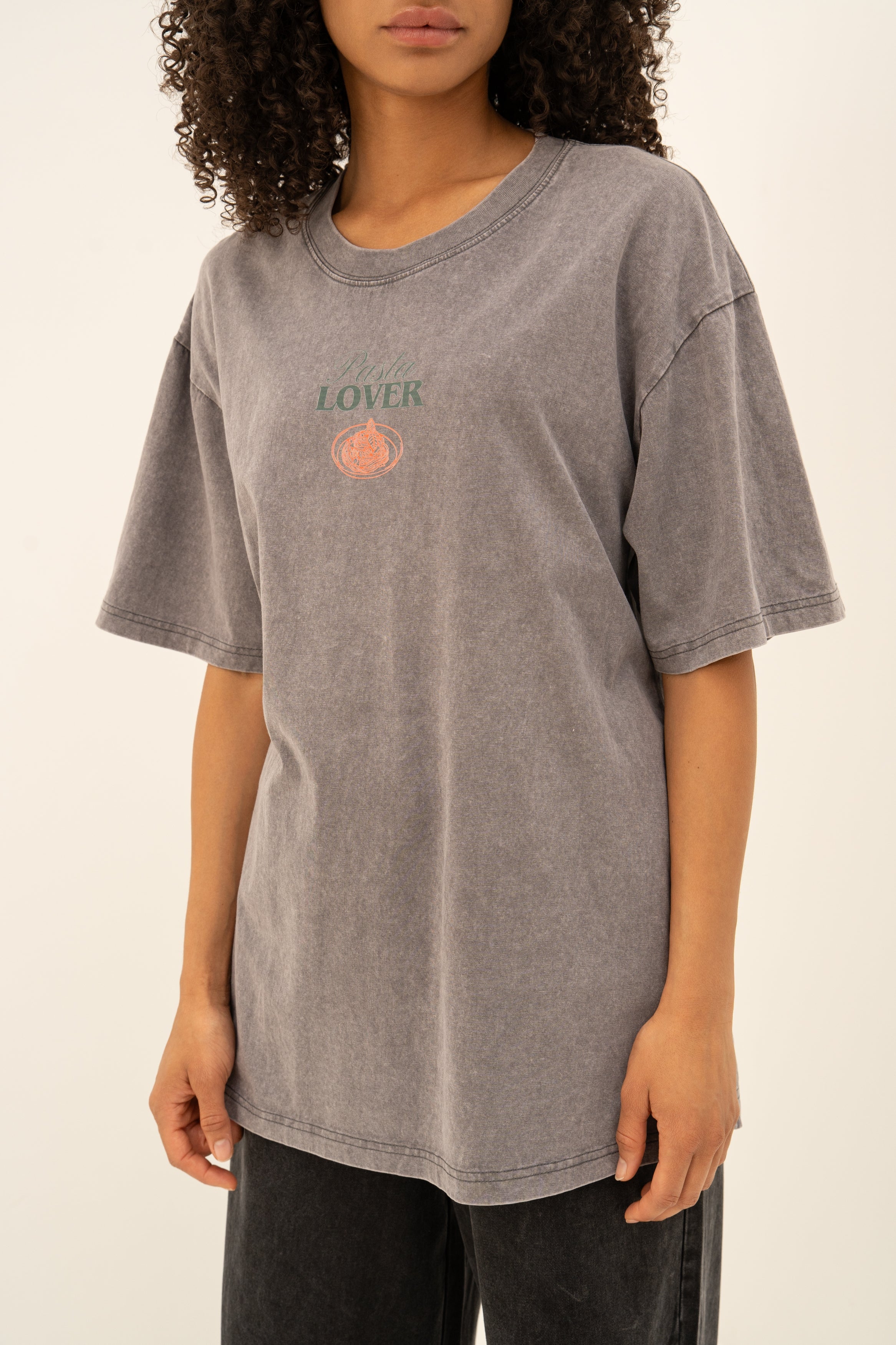 Tee shirt PASTA LOVER gris
