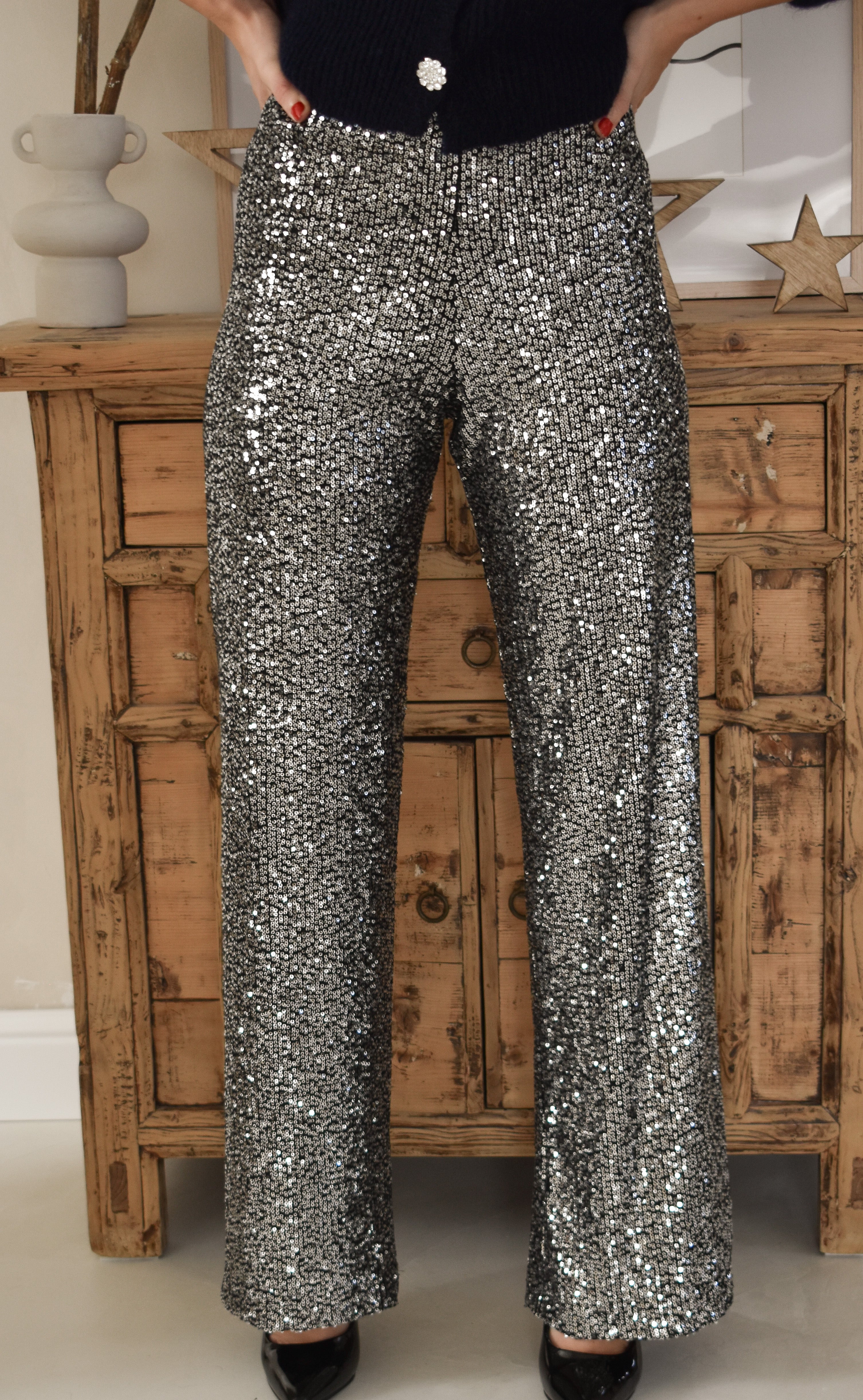 Pantalon OTTALA Argent