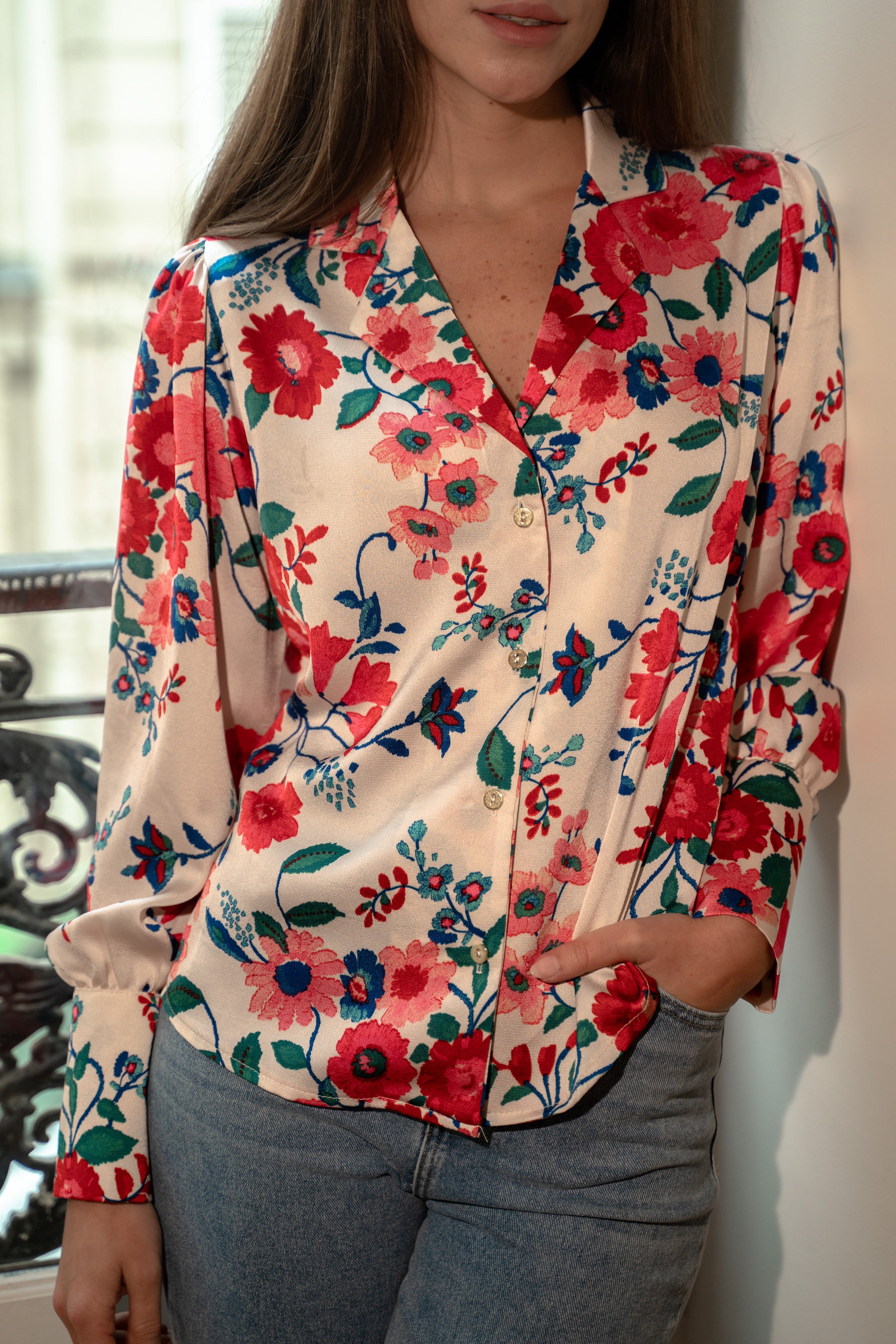 Chemise fleurie Sofia